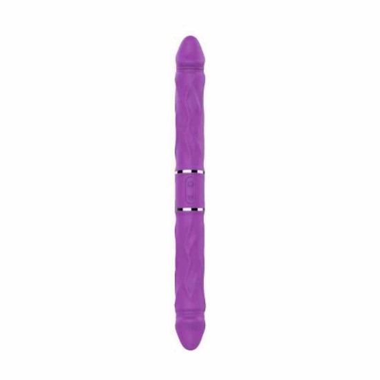 Cupid Arrow Double Vibrating Dildo Purple Sex Toys
