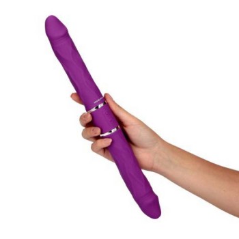 Ασύρματο Διπλό Ομοίωμα Πέους - Cupid Arrow Double Vibrating Dildo Purple