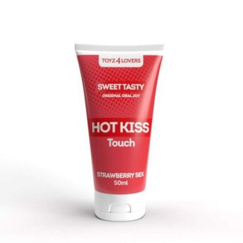 Λιπαντικό Με Γεύση Φράουλα - Hot Kiss Touch Strawberry Sex Lube 50ml