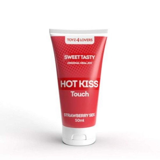 Λιπαντικό Με Γεύση Φράουλα - Hot Kiss Touch Strawberry Sex Lube 50ml Sex & Ομορφιά 