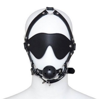 Harness Με Μάσκα Και Φίμωτρο - Total Head Restraint With Gag & Mask