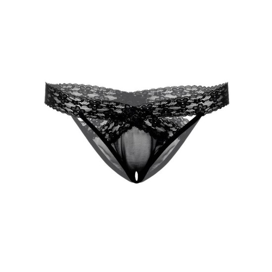 Δαντελωτό Εσώρουχο Με Ανοιχτό Καβάλο - Alessandra Lace Crotchless Panty Ερωτικά Εσώρουχα 