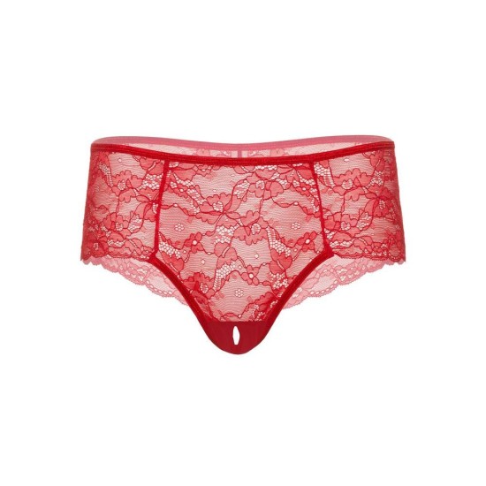 Ella Crotchless Cheeky Panty Red Erotic Lingerie 