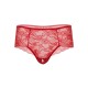 Ella Crotchless Cheeky Panty Red Erotic Lingerie 