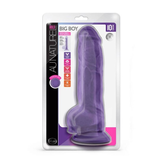 Au Naturel Bold Big Boy Dildo Purple 25cm Sex Toys