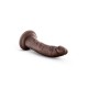 Μαλακό Κυρτό Πέος - Au Naturel Jack Curved Dildo Chocolate 20cm Sex Toys 