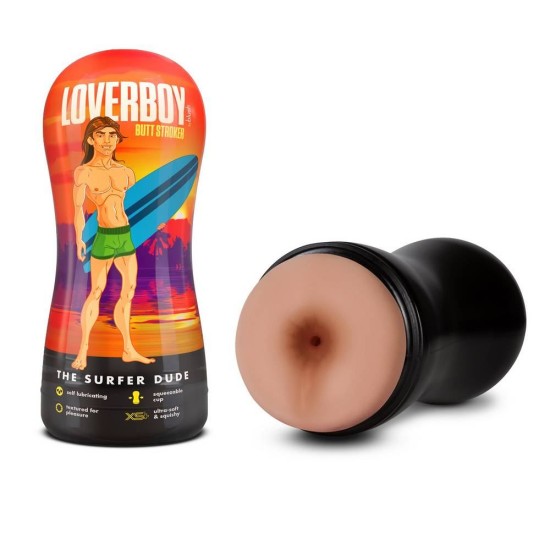 Ομοίωμα Πρωκτού Για Αυνανισμό - The Surfer Dude Self Lubricating Stroker Beige Sex Toys 