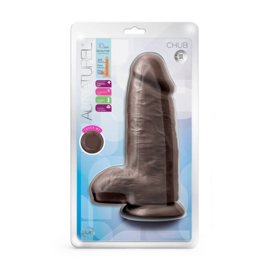 Χοντρό Ρεαλιστικό Πέος - Au Naturel Chub Dildo Chocolate 25cm Sex Toys 