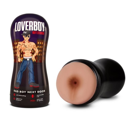 Bad Boy Next Door Self Lubricating Stroker Beige Sex Toys