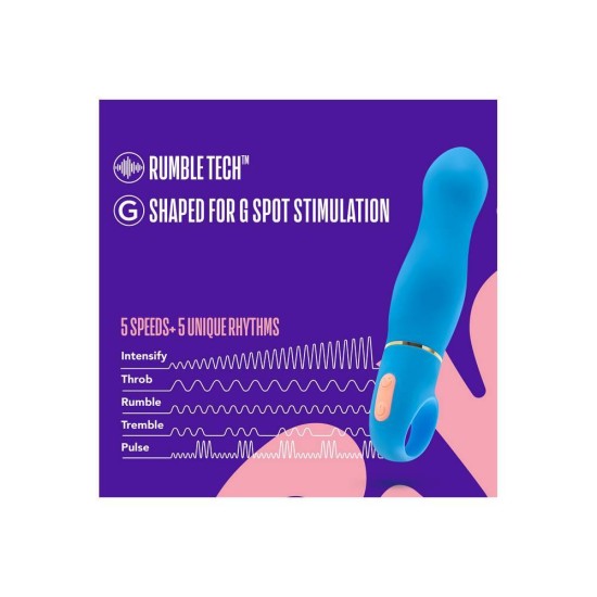 Aria Exciting AF Silicone Vibrator Blue Sex Toys