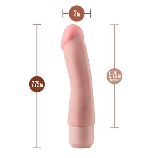 Dr. Steve Vibrating Dildo Beige 19cm Sex Toys