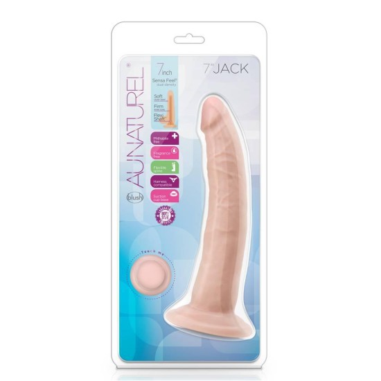 Μαλακό Κυρτό Πέος – Au Naturel Jack Curved Dildo Vanilla 19cm Sex Toys 