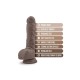 Ρεαλιστικό Πέος Σιλικόνης - Dr Mason Silicone Dildo Chocolate 23cm Sex Toys 