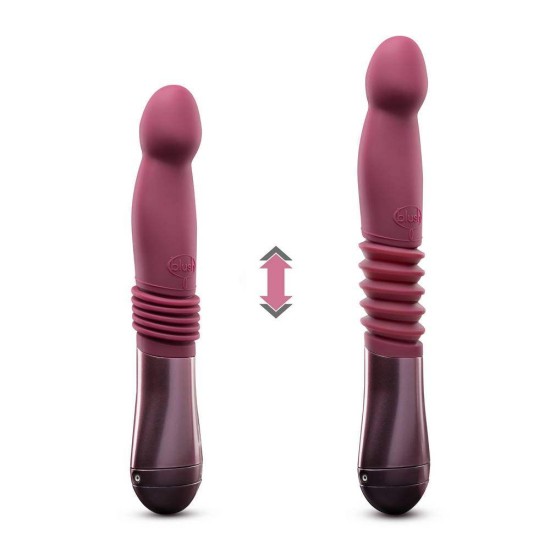 Trixie Thrusting Rechargeable Dildo Wine Sex Toys