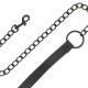 Darkness Full Black Collar With Leash Fetish Toys 