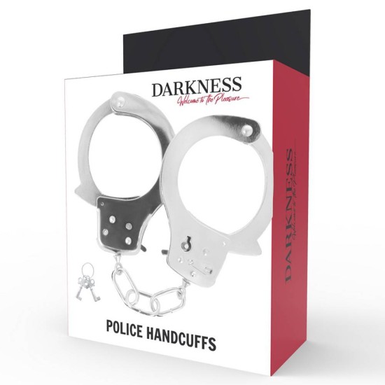 Darkness Police Metal Handcuffs Fetish Toys 