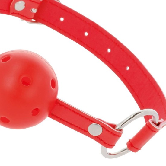 Darkness Red Breathable Ball Gag Fetish Toys 