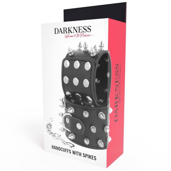 Δερμάτινες Χειροπέδες Με Καρφιά - Darkness Handcuffs With Spikes Fetish Toys