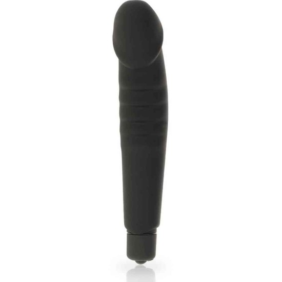Ρεαλιστικός Δονητής Σημείου G - Realistic Pleasure Silicone Vibrator Black Sex Toys 