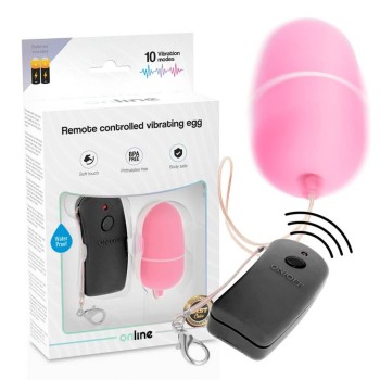 Ασύρματο Αυγό Με Δόνηση - Online Remote Controlled Vibrating Egg Pink