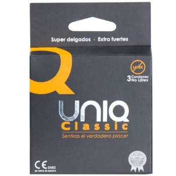 Προφυλακτικά Χωρίς Λάτεξ - Uniq Classic No Latex Condoms 3pcs