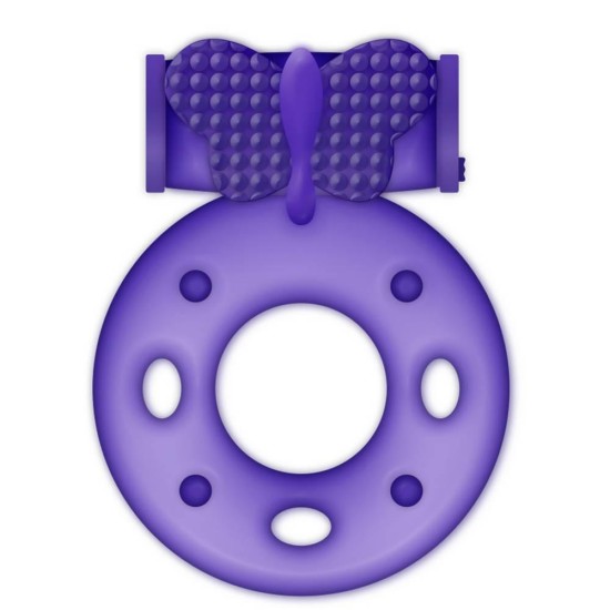 Casual Love Ring With Vibration Purple Sex Toys