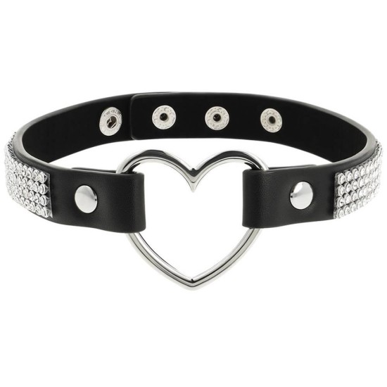 Hand Crafted Choker Heart With Strass Fetish Toys 