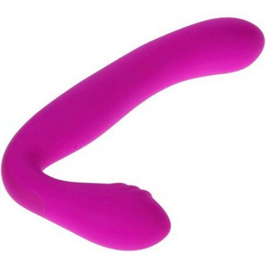 Augus Double Vibrating Strap On Purple Sex Toys