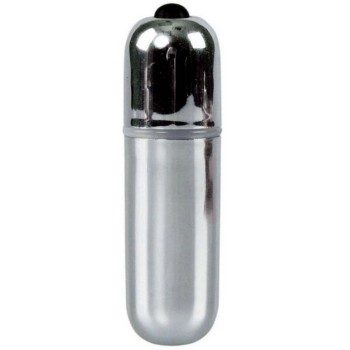 Glossy Premium Bullet Vibe 10 Functions Silver