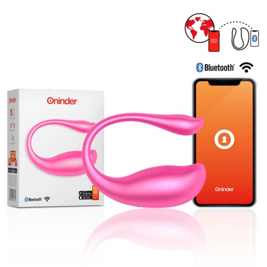 Smart Ασύρματο Αυγό - Oninder Remote Vibrating Egg With App Pink Sex Toys 