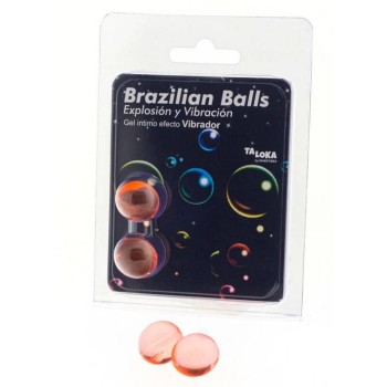 Μπάλες Με Λιπαντικό Δόνησης - Brazilian Balls Vibrating Effect Gel 2pcs
