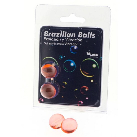 Μπάλες Με Λιπαντικό Δόνησης - Brazilian Balls Vibrating Effect Gel 2pcs Sex & Ομορφιά 