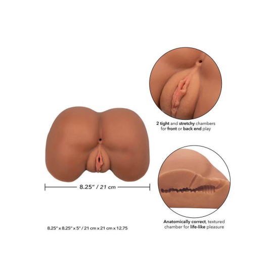 Γυναικείο Σώμα Αυνανισμού - Calexotics Stroke It Life Size Ass Masturbator Brown Sex Toys 