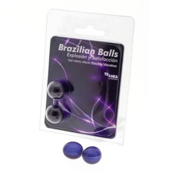 Μπάλες Με Λιπαντικό Δόνησης - Brazilian Balls With Electric Vibrating Gel 2pcs