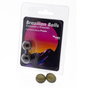 Μπάλες Με Διεγερτικό Λιπαντικό - Brazilian Balls With Power Effect Exciting Gel 2pcs