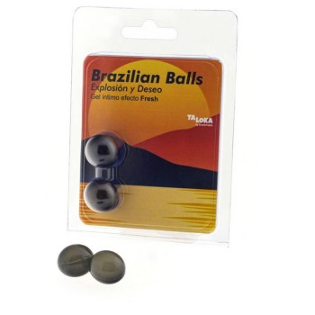Μπάλες Με Λιπαντικό Φρεσκάδας - Brazilian Balls With Fresh Exciting Gel 2pcs