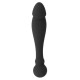 Ohmama Flexible Double Stimulating Dildo Black 18cm Sex Toys