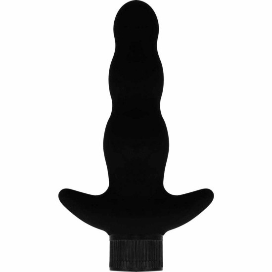 Πρωκτικός Δονητής Σιλικόνης - Ohmama Vibrating Butt Plug Black Sex Toys 