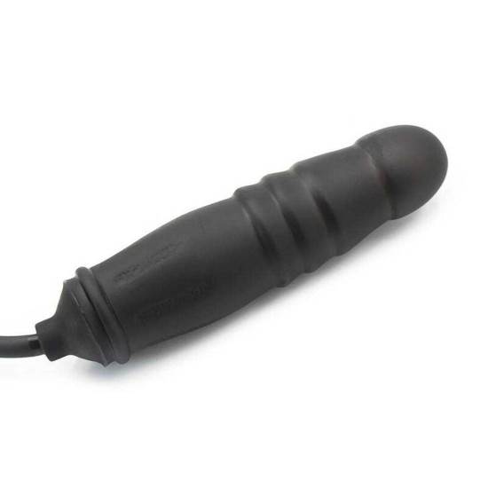 Ohmama Silicone Inflatable Dildo Black Sex Toys