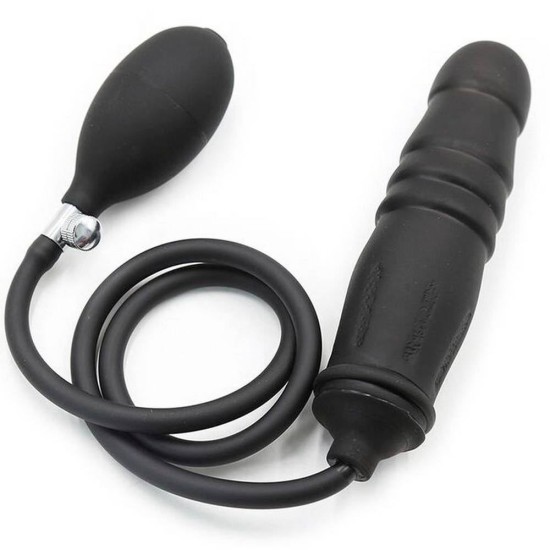 Φουσκωτό Ομοίωμα Σιλικόνης - Ohmama Silicone Inflatable Dildo Black Sex Toys 
