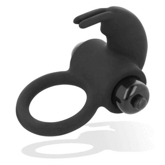 Δαχτυλίδι Πέους Με Δόνηση - Ohmama Silicone Vibrating Ring Black Sex Toys 