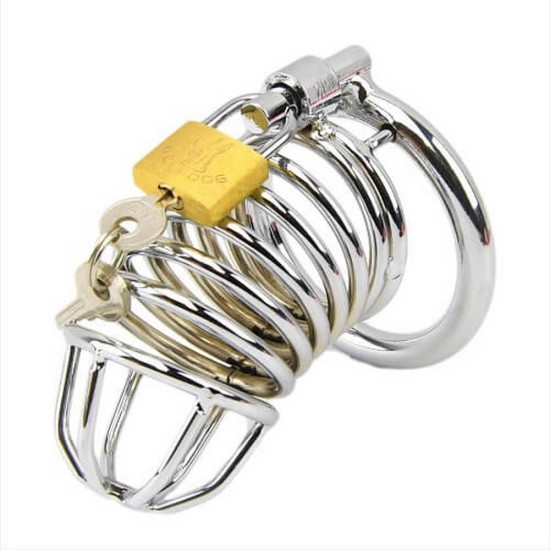 Impound Spiral Male Chastity Device Fetish Toys 
