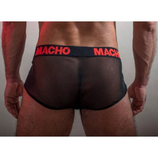Δερμάτινο Εσώρουχο Με Δίχτυ - Macho MX24RN Leather Slip With Mesh Ερωτικά Εσώρουχα 