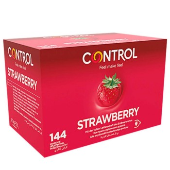 Προφυλακτικό Με Γεύση Φράουλα - Control Adapta Strawberry Condom 1pc