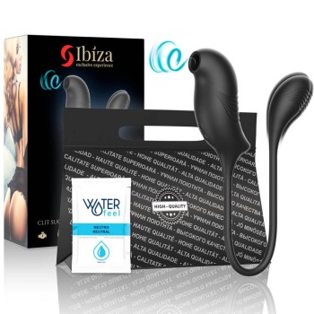 Δονητής Με Αναρροφητή Κλειτορίδας - Ibiza Clit Sucker And Vibrator Black