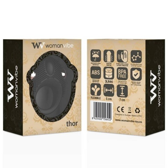 Thor Silicone Vibrating Ring With Dots Sex Toys