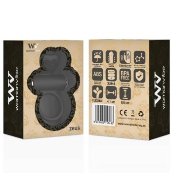 Zeus Silicone Vibrating Ring With Heart