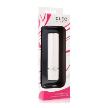 Cleo Rechargeable Lipstick Vibrator White