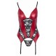 Cottelli Collection Corset With Straps Red/Black Erotic Lingerie 