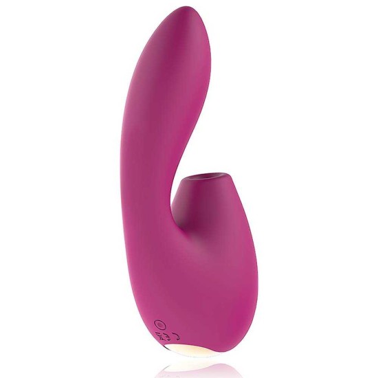 Διπλός Δονητής Με Αναρρόφηση - Denis G Spot Clitoral Vibrator With Air Pulse Sex Toys 